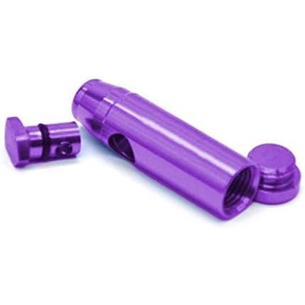 iSnuff Snuff Bullet Sniffer Snorter Dispenser (Metal) Multi-Color Amsterdam Style - Leak-Proof Storage Bottle Rocket Bullet - Image 11