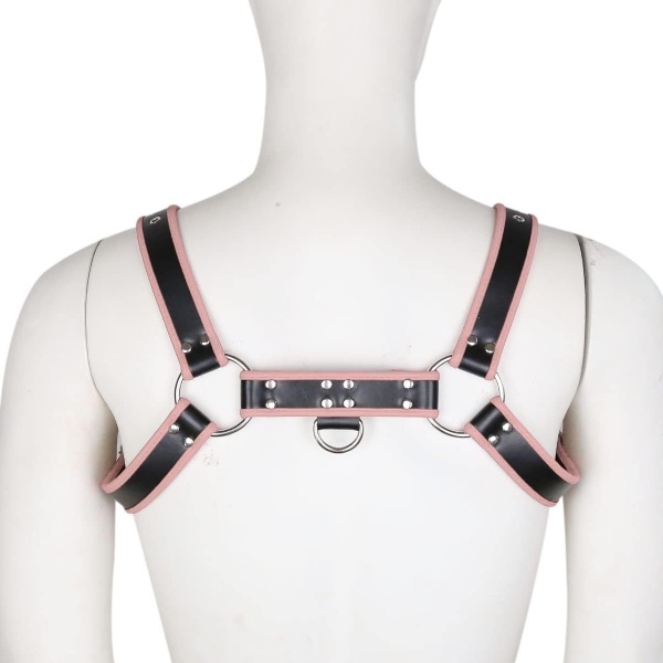 QUYUWOWO Harness for Man Adjustable Leather Harness Body Chest Half Harness Punk Belt Clubwear Costume (Multi-Color) - Image 22