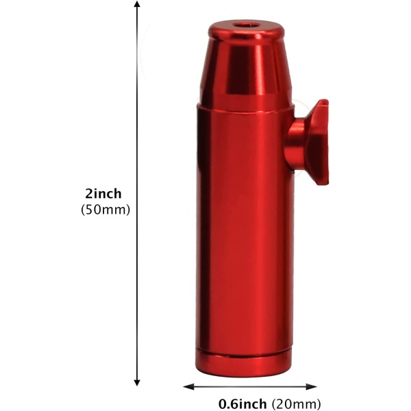 iSnuff Snuff Bullet Sniffer Snorter Dispenser (Metal) Multi-Color Amsterdam Style - Leak-Proof Storage Bottle Rocket Bullet - Image 3