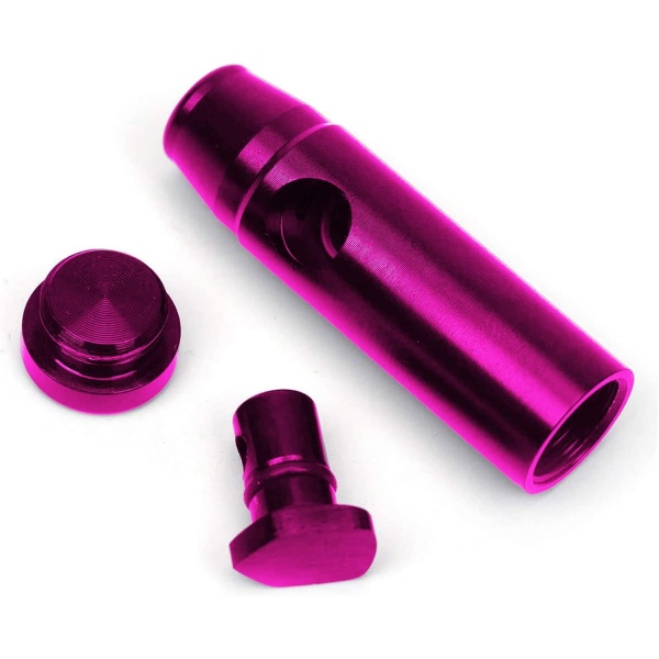 iSnuff Snuff Bullet Sniffer Snorter Dispenser (Metal) Multi-Color Amsterdam Style - Leak-Proof Storage Bottle Rocket Bullet - Image 7