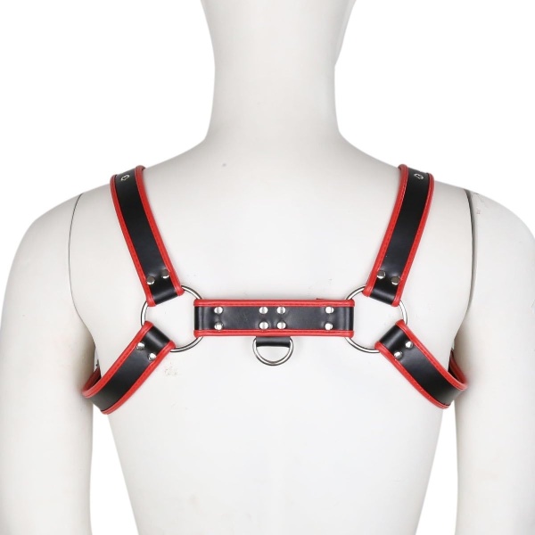 QUYUWOWO Harness for Man Adjustable Leather Harness Body Chest Half Harness Punk Belt Clubwear Costume (Multi-Color) - Image 11