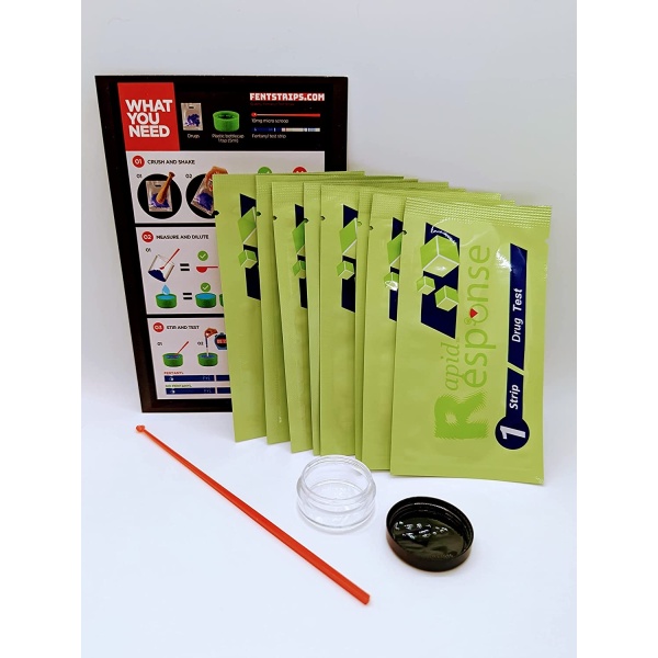 BTNX Fentanyl Test Strip Kit for Liquids, Powders, Pills & Urine - Includes: 8 BTNX Rapid Response Fentanyl Test Strips + 10 mg