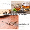 4 Pieces Mini Crown Spoon Keychain Teaspoon Pendant Necklace Key Ring Crown Teaspoon Mini Spoon Keychain for Filling Vials with - Image 4