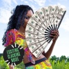 GloFX Folding Fan - Money Stack - Large Rave Clack Folding Hand Fan for Men/Women - for EDM, Music Festival, Club, Event, Party, - Image 5
